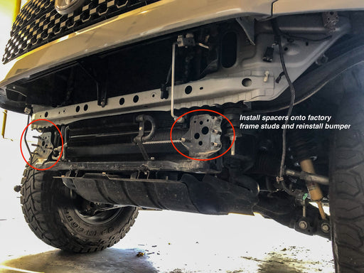 2007-2021 Tundra, Sequoia, Land Cruiser Front Bumper Shim Kit - Photo 2